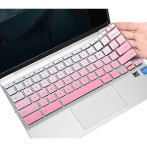 CaseBuy Keyboard Cover for HP 14 inch Chromebook 14a-na0026nr 14a-ne0013dx, Chromebook 14-db/ca/ak/DA 14B-CA 14a-na Series, Chromebook 11 11A-NB0013DX/G7 EE/G6 EE/G2/G3/G4/G5 11.6 inch, Ombre Pink in Kuwait