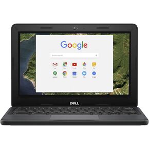 Dell Chromebook 11 5190 Intel Celeron N3350 X2 1.1 جيجا هرتز 4 جيجا بايت 64 جيجا بايت 11.6 بوصة، أسود (متجدد) in Saudi Arabia
