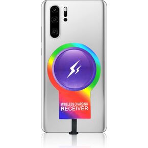 IVY QI Wireless Charging Receiver Adapter with Fast&Smart Microchip Technology for Samsung Galaxy A10/M10/J1/J3/J5/J7/A5/A6/A7/A8/Moto E6 E5 G5 Micro USB Type-A