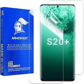 [2 Pack] ArmorSuit MilitaryShield Screen Protector Designed For Samsung Galaxy S20 / S20 5G (6.2")(Case Friendly) Ultrasonic Fingerprint Compatible Anti-Bubble HD Clear Film