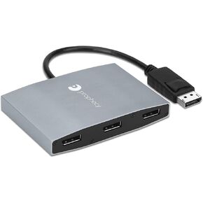 gofanco Prophecy 1x3 DisplayPort 1.2 to 3 Port DisplayPort Adapter – DP to Triple DisplayPort MST Hub with Extended Display Mode - 4K @30Hz, for Windows PCs, Not Mac OS Compatible, TAA Compliant in Saudi Arabia