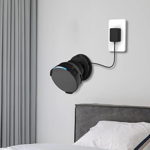 AdteMp متوافق مع حامل Echo Pop، Echo Pop المثبت على الحائط مع إدارة الكابلات المتكاملة، حامل حامل Echo Pop، رف ملحقات مكبر الصوت (أبيض) in Kuwait