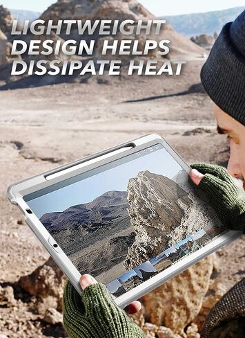 حافظة سلسلة SUPCASE Unicorn Beetle Pro مصممة لجهاز iPad Air 5 (2022) / iPad Air 4 (2020) مقاس 10.9 بوصة، مع حامل قلم رصاص وواقي شاشة مدمج لكامل الجسم وشديد التحمل (أسود) in Saudi Arabia