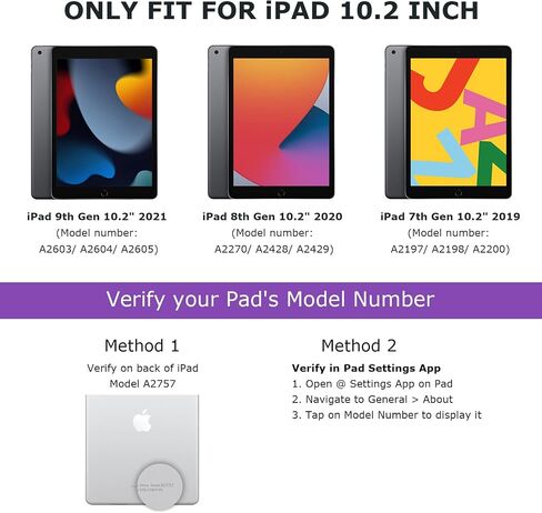 CC Store for iPad 9th 8th 7th Generation Case with Keyboard 10.2 Inch in Kuwait