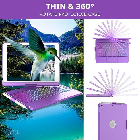 CC Store for iPad 9th 8th 7th Generation Case with Keyboard 10.2 Inch in Kuwait