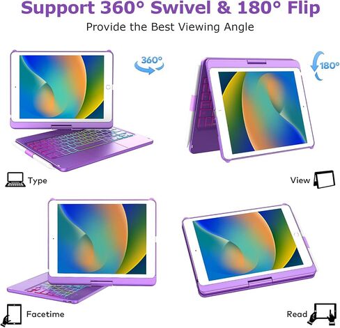 CC Store for iPad 9th 8th 7th Generation Case with Keyboard 10.2 Inch in Kuwait
