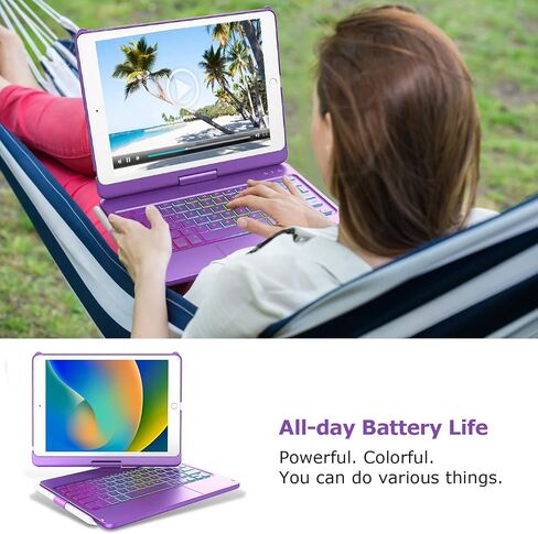 CC Store for iPad 9th 8th 7th Generation Case with Keyboard 10.2 Inch in Kuwait