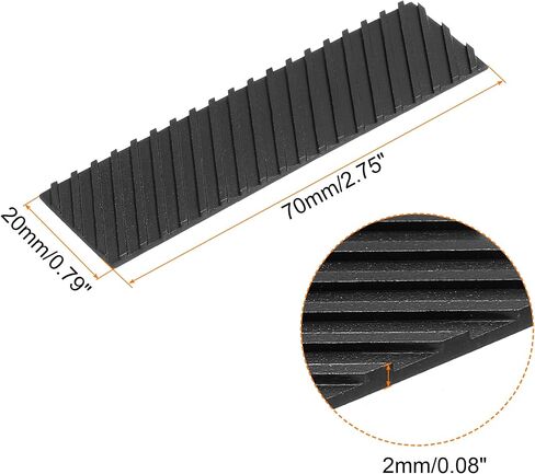 MECCANIXITY Copper Heatsink Coated Graphene 70x20x2mm with Thermal Pad and Rubber Ring for M.2 SSD PC, Laptop Cooler 1 Set in Kuwait