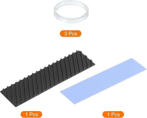 MECCANIXITY Copper Heatsink Coated Graphene 70x20x2mm with Thermal Pad and Rubber Ring for M.2 SSD PC, Laptop Cooler 1 Set in Kuwait