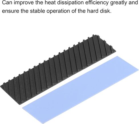MECCANIXITY Copper Heatsink Coated Graphene 70x20x2mm with Thermal Pad and Rubber Ring for M.2 SSD PC, Laptop Cooler 1 Set in Kuwait