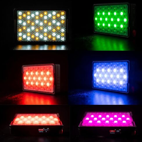 Aputure MC Pro RGBWW LED On Camera Video Light, Temperature 2000K-10000K Support Magnetic Attraction IP65 Protection 15 Built-in Light Effects and App Control in Saudi Arabia
