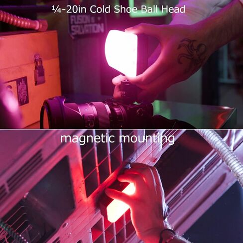 Aputure MC Pro RGBWW LED On Camera Video Light, Temperature 2000K-10000K Support Magnetic Attraction IP65 Protection 15 Built-in Light Effects and App Control in Saudi Arabia