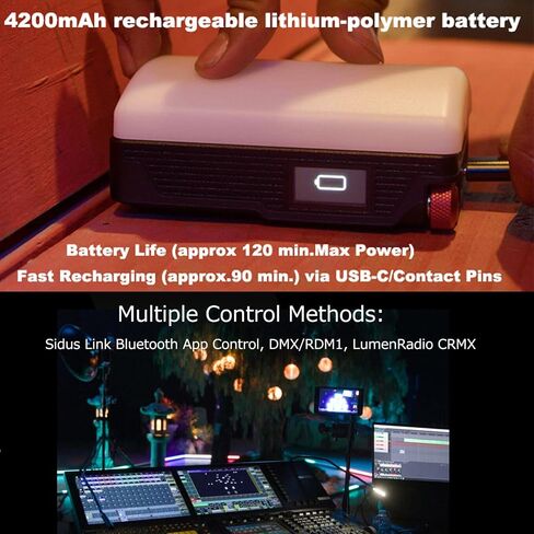 Aputure MC Pro RGBWW LED On Camera Video Light, Temperature 2000K-10000K Support Magnetic Attraction IP65 Protection 15 Built-in Light Effects and App Control in Saudi Arabia