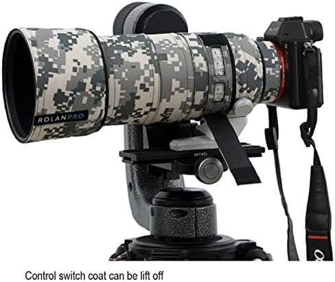ROLANPRO Camouflage Lens Cover for Sony FE 70-200mm F/2.8 GM OSS II CoverLens Protective Sleeve Case-#2 Dark Camo Waterproof in Saudi Arabia