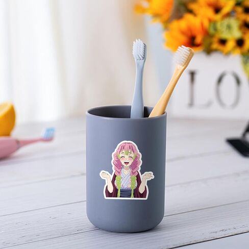 ملصقات Demon Slayer للأطفال والمراهقين، ملصقات كرتونية مقاومة للماء لأجهزة الكمبيوتر المحمول الخاصة بزجاجة المياه، ملصق جرافيتي للهاتف وحقيبة السفر (Demon S) in Kuwait