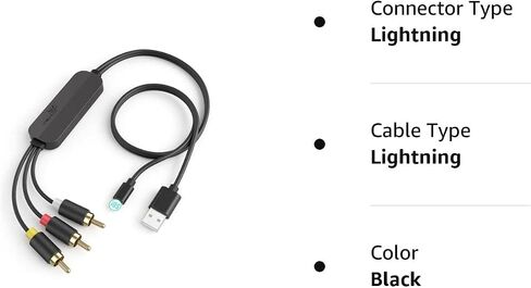 YEHUA USB C to RCA Converter Cable, Micro USB to RCA Video Conversion Cable, 3RCA Adapter Compatible with iPad with USB C Port and All Android Phones to HDTV/Blu-ray/PAL(78.7inch) in Saudi Arabia