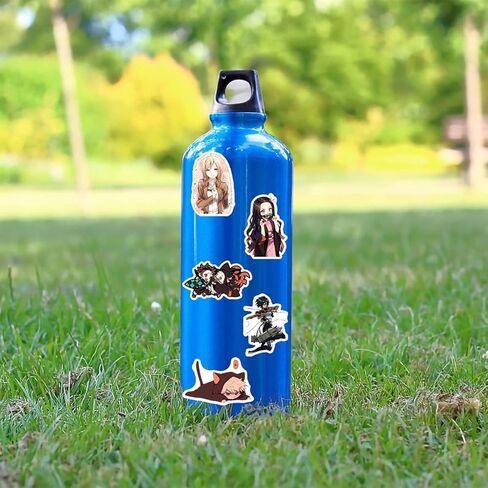 200 قطعة من ملصقات انيمي مقاومة للماء من الفينيل للابتوب وزجاجات المياه وزجاجات المياه ولوح التزلج والكمبيوتر والجوال للاطفال والمراهقين (200 قطعة من ملصقات الرسوم المتحركة) in Kuwait