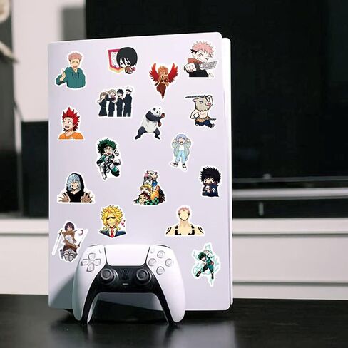 200 قطعة من ملصقات انيمي مقاومة للماء من الفينيل للابتوب وزجاجات المياه وزجاجات المياه ولوح التزلج والكمبيوتر والجوال للاطفال والمراهقين (200 قطعة من ملصقات الرسوم المتحركة) in Kuwait