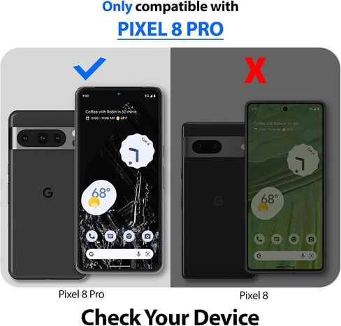 Whitestone Dome Glass Screen Protector for Google Pixel 8 PRO (2023), Full Tempered Glass Shield with Liquid Dispersion Tech [Easy to Install Kit] - 2pack in Saudi Arabia