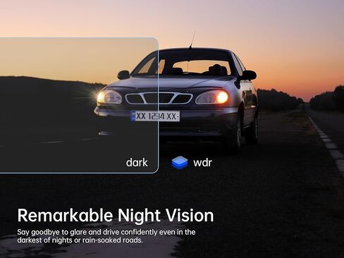 كاميرا مرآة الرؤية الخلفية Pelsee P12 Pro Max 4K+2.5K، كاميرا داش مرآة 12 بوصة مع كاميرا خلفية 2.5K، كاميرا داش أمامية وخلفية 5G Wi-Fi WDR للسيارات والشاحنات، رؤية ليلية، التحكم الصوتي، بطاقة 64 جيجابايت مجانية ونظام تحديد المواقع in Kuwait