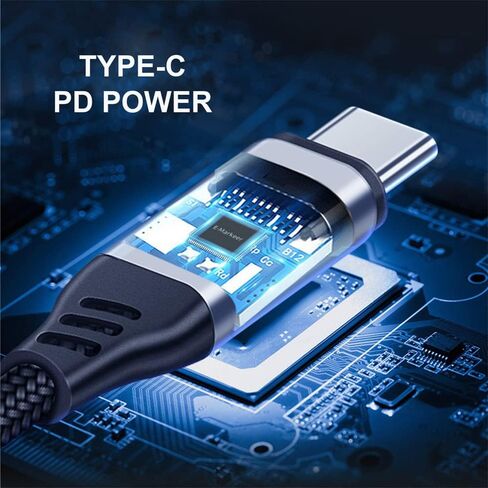 NFHK USB-C نوع C إلى HDMI VGA ثنائي USB 3.0 HUB محول HDTV محول متعدد المنافذ 4K 60hz 1080p مع منفذ طاقة أنثى PD 100W in Kuwait