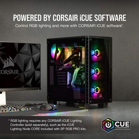 Corsair iCUE SP120 RGB Pro Performance 120mm Triple Fan Kit with Lighting Node Core in Saudi Arabia