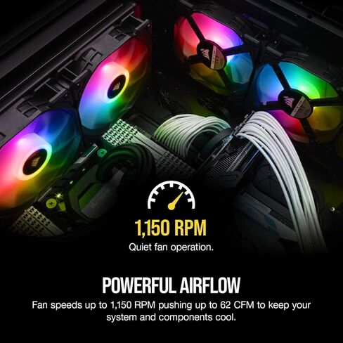 Corsair iCUE SP120 RGB Pro Performance 120mm Triple Fan Kit with Lighting Node Core in Saudi Arabia