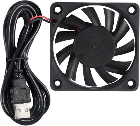 UMLIFE 60mm Fan, 4-Pack 5Volt 0.18A USB 60x60x10mm 6010 Brushless DC Computer CPU Heat Sink Cooling Cooler Fan 60mm x 10mm in Kuwait