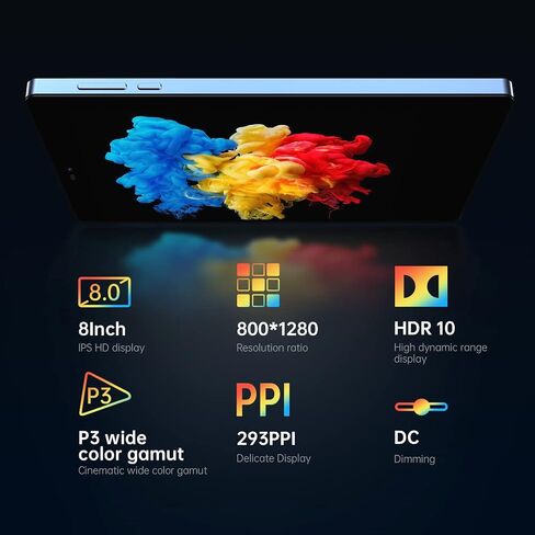 تابلت FILY F8 Android12، تابلت 8 بوصة، تخزين 4 جيجابايت + 128 جيجابايت، معالج رباعي النواة، 2.0 جيجا هرتز، غطاء معدني كامل، بلوتوث 5.2، كاميرا مزدوجة 5 + 8 ميجابكسل، واي فاي 5 جيجا/2.4 جيجا، شاشة لمس عالية الدقة، USB- C الشحن السريع (أزرق) in Saudi Arabia