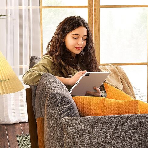 مايتريكس حافظة ايباد برو 12.9 انش متوافقة مع كيبورد ماجيك ولوحة المفاتيح الذكية، غطاء مغناطيسي نحيف مع حامل قلم لجهاز ايباد برو 2018-2022 12.9 انش الجيل الثالث والسادس (الكيبورد غير متضمنة)، ابيض in Kuwait