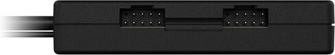 كورسير موزع USB 2.0 داخلي 4 منافذ - 4 منافذ USB 2.0 9 دبابيس - تركيب مغناطيسي سهل - متوافق مع معظم اللوحات الام انتل وAMD® - اسود in Saudi Arabia