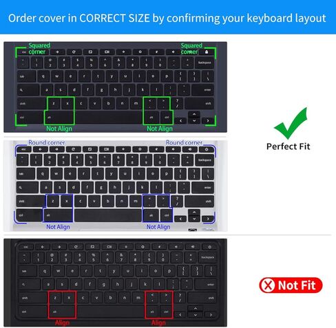 غطاء لوحة المفاتيح CaseBuy لجهاز HP x360 14 بوصة Chromebook 14a-ne0013dx، Chromebook 14-db/ca/ak/DA 14B-CA 14a-na Series، Chromebook 11 11A-NB0013DX/G7 EE/G6 EE/G2/G3/G4/ G5 11.6 بوصة، وردي متدرج in Kuwait
