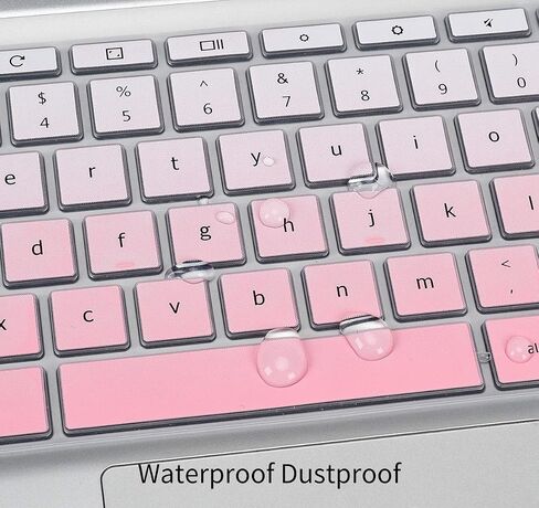 CaseBuy Keyboard Cover for HP 14 inch Chromebook 14a-na0026nr 14a-ne0013dx, Chromebook 14-db/ca/ak/DA 14B-CA 14a-na Series, Chromebook 11 11A-NB0013DX/G7 EE/G6 EE/G2/G3/G4/G5 11.6 inch, Ombre Pink in Kuwait