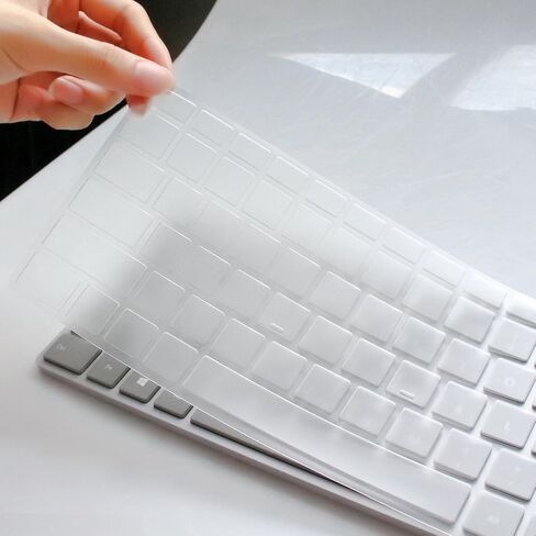 غطاء لوحة مفاتيح Masino TPU رفيع للغاية للوحة مفاتيح Microsoft Surface WS2-00025 وMicrosoft Modern Keyboard مع بصمة الإصبع ID EKZ-0001 (قطعة واحدة من لوحة المفاتيح، TPU - شفاف) in Kuwait