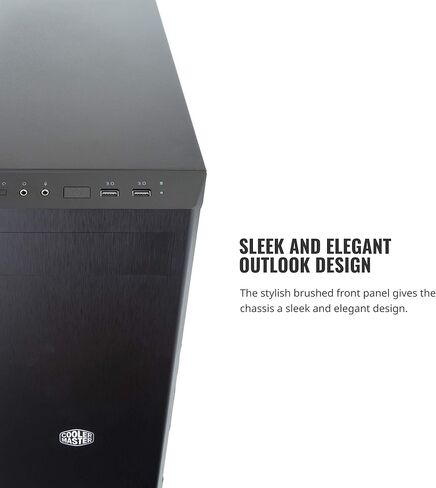 Cooler Master MasterBox Lite 3.1 Micro-ATX Tower with Front Dark Mirror Panel, 3 Customize Color Trims & Transparent Acrylic Side Panel (MCW-L3B3-KANN-01) in Kuwait