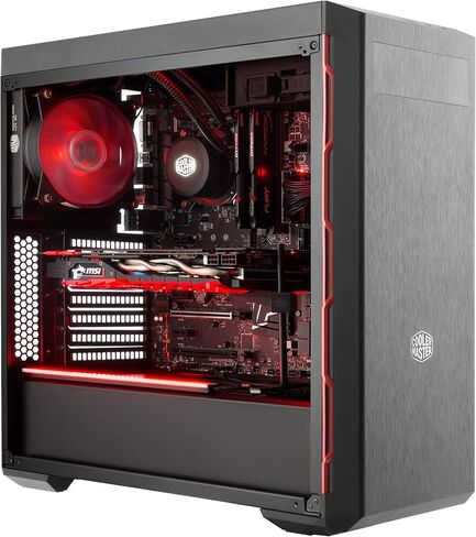 Cooler Master MasterBox Lite 3.1 Micro-ATX Tower with Front Dark Mirror Panel, 3 Customize Color Trims & Transparent Acrylic Side Panel (MCW-L3B3-KANN-01) in Kuwait