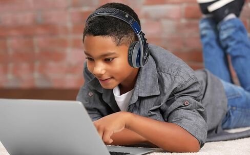 Batman Kids Bluetooth Headphones, Wireless Headphones with Microphone Includes Aux Cord, Volume Reduced Kids Foldable Headphones for School, Home, or Travel in Kuwait