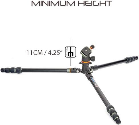 3 Legged Thing Punks Travis Magnesium Alloy General Use Tripod - Adjustable, General Use Camera Tripod with Detachable Monopod Leg (TRAVISBLACK) in Saudi Arabia