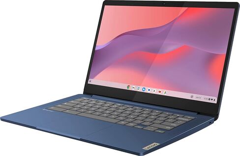 Lenovo 2023 Newest 14'' FHD Touchscreen Slim 3 Chromebook Laptop Business Student, 8-Core MediaTek Kompanio 520 Processor, 4GB RAM, 64GB eMMC, WiFi 6,Chrome OS+MarxsolCables, Abyss Blue in Saudi Arabia
