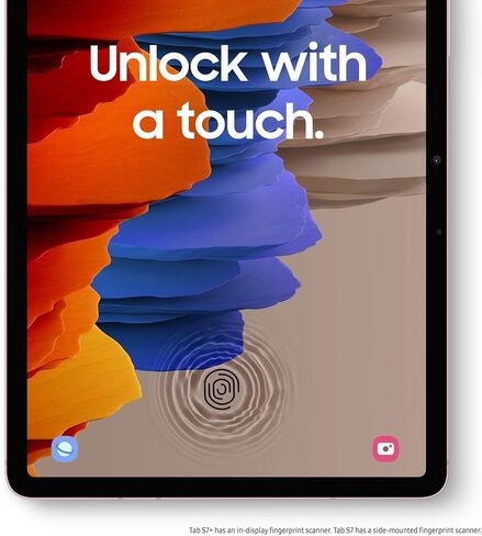 SAMSUNG Galaxy Tab S7+ Wi-Fi, Mystic Black - 128GB (SM-T970NZKAXAR) (Renewed) in Saudi Arabia