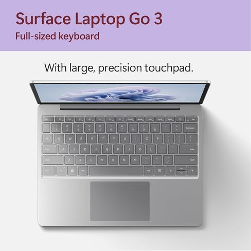 Microsoft Surface Laptop Go 3 (2023) - 12.4" Touchscreen, Thin & Lightweight, Intel Core i5, 8GB RAM, 256GB SSD SSD, with Windows 11, Ice Blue Color in Saudi Arabia