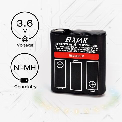 (4-Pack) 3.6V 800mAh PMNN4477AR Ni-MH Battery Pack Replacement for Motorola PMNN4477A Two-Way Radio Battery, Compatible with Motorola T200 T400 T500 T800 T600 T62 T82 T92 Series walkie-talkies in Saudi Arabia