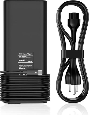 130W Dell شاحن الكمبيوتر المحمول USB C محول لـ Dell XPS 15 17 9520 9510 9500 9710 Dell Precision 3560 3571 5520 5560 5570 3561 Dell Latitude 5511 5420 7410 7310 7210 9410 HA130PM170 DA130PM 170 سلك الطاقة in Kuwait