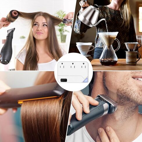 fbdd محول الجهد لنا إلى أوروبا ومحول السفر العالمي، 2300 واط 220 فولت إلى 110 فولت محول الطاقة التحرير والسرد، 4 محول powe المكونات، محول السفر محول الهاتف الخليوي لمجفف الشعر للمملكة المتحدة إيطاليا in Kuwait