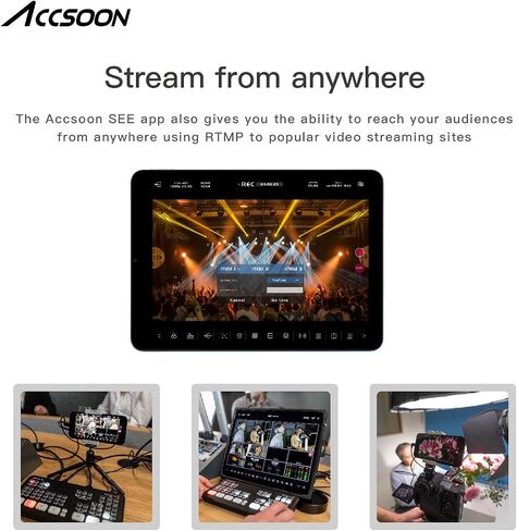Accsoon Seemo Pro SDI/HDMI إلى USB C محول التقاط الفيديو لأجهزة iPhone وiPad in Kuwait