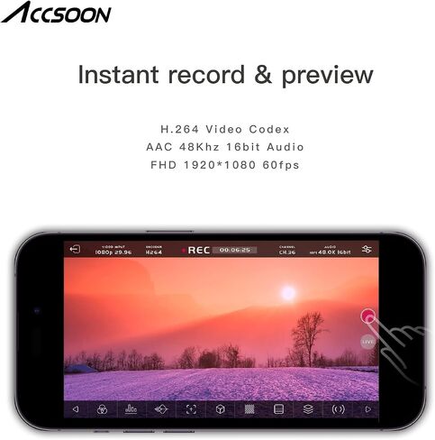 Accsoon Seemo Pro SDI/HDMI إلى USB C محول التقاط الفيديو لأجهزة iPhone وiPad in Kuwait