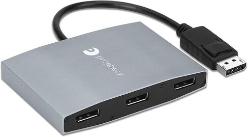 gofanco Prophecy 1x3 DisplayPort 1.2 to 3 Port DisplayPort Adapter – DP to Triple DisplayPort MST Hub with Extended Display Mode - 4K @30Hz, for Windows PCs, Not Mac OS Compatible, TAA Compliant in Saudi Arabia