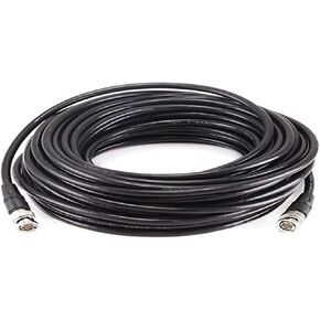 Monoprice Audio/Video Coaxial Cable - 75 Feet - Black | RG-59U BNC Male/ BNC Male, 75ohm