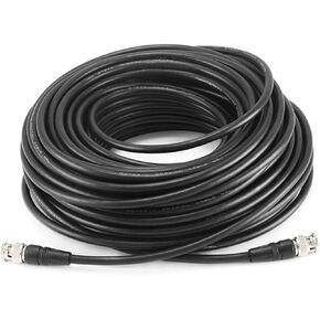 Monoprice Audio/Video Coaxial Cable - 75 Feet - Black | RG-59U BNC Male/ BNC Male, 75ohm