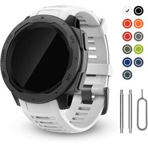 BaayCerrie for Garmin Instinct Watch Bands Replacement, Soft Silicone Strap Compatible with Garmin Instinct 2/ Solar/Tactical